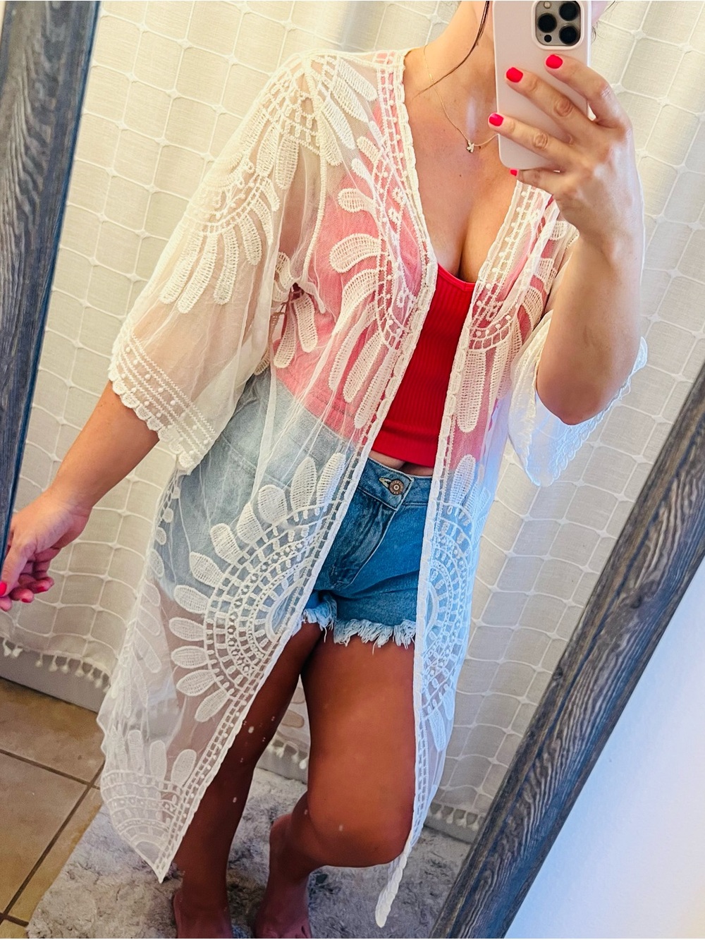 Rebellion Lace Kimono Cover Up